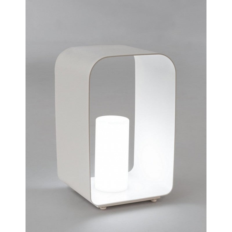 Lámpara LED con lámpara de pie RIDLEY Blanco 25x28x h45 cm