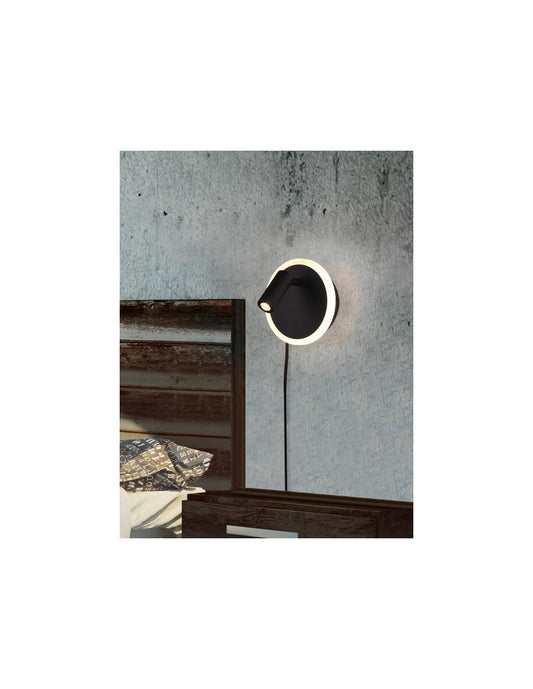 Foco LED ajustable con apliques Jordan Black Trio Lighting
