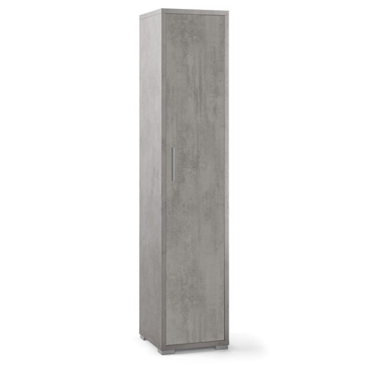 Armario multiusos alto en madera Beton Cemento 39x41x h199 cm
