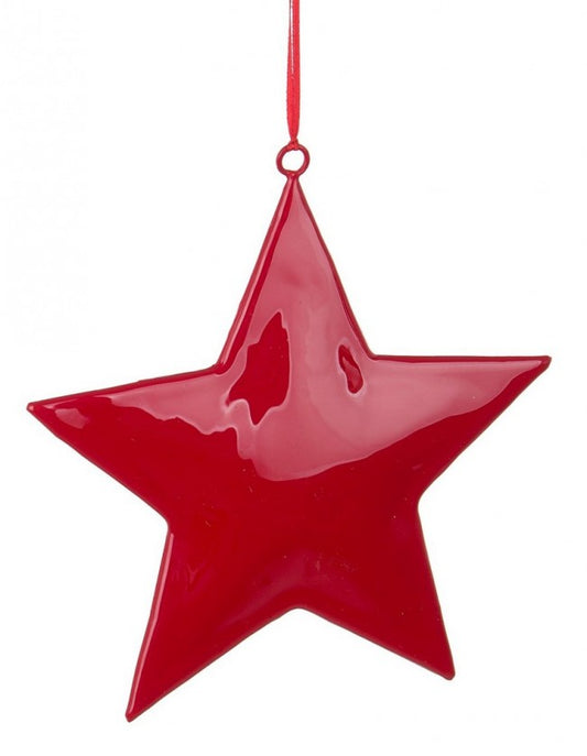 6x Colgante Shyla Estrella Roja 20X20