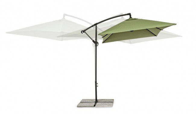 Paraguas de brazo Texas 2x3 cm antracita-oliva