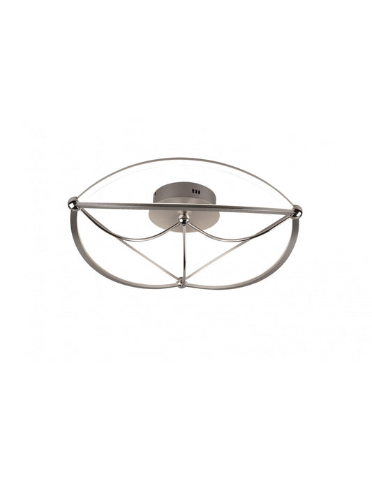 Plafón led Charivari Ellipses Níquel Ø62 cm Trio Lighting