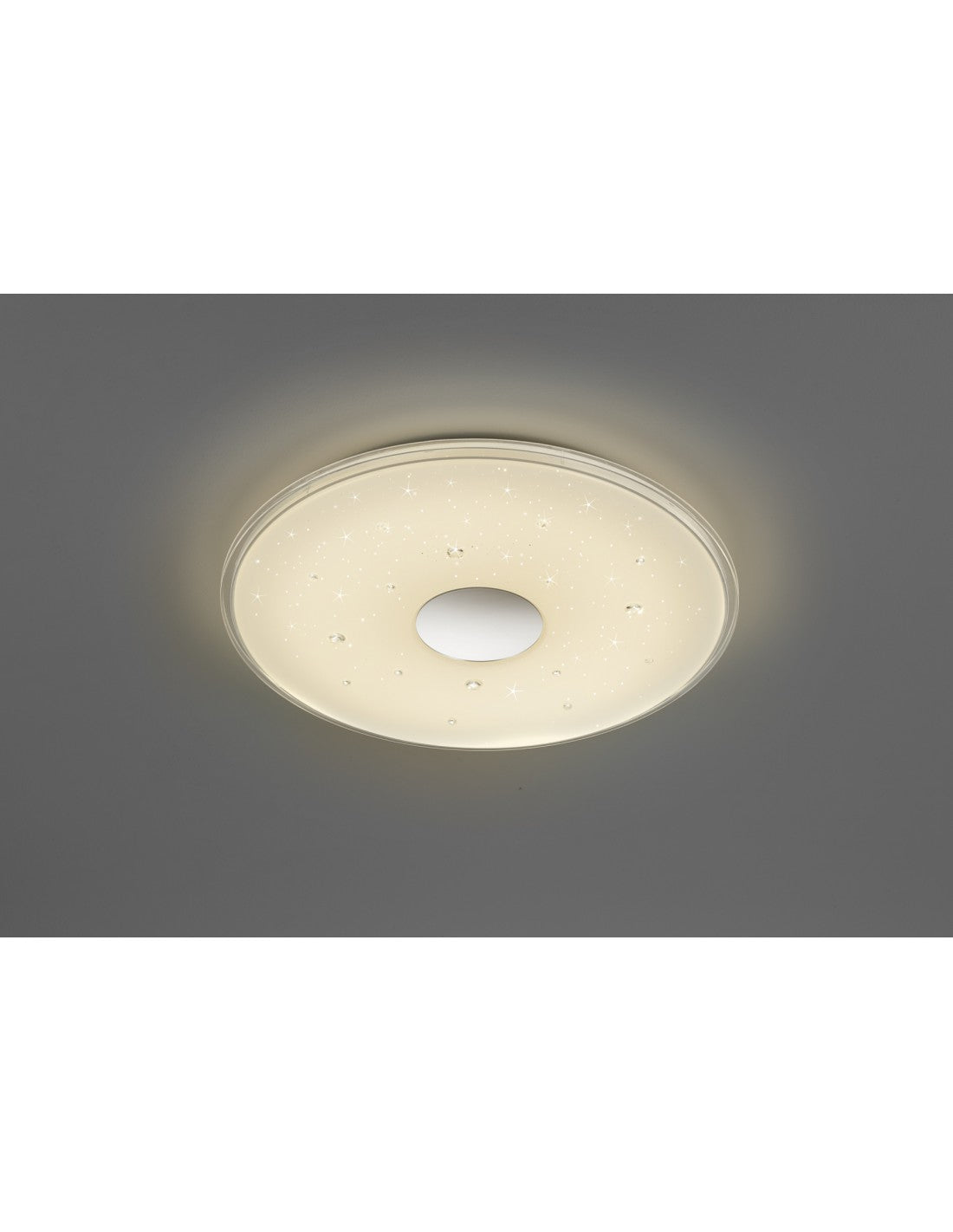 Seiko Lámpara de techo LED moderna regulable Ø42 cm blanco Trio Lighting