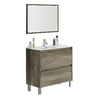 Mueble de baño con 2 cajones - 80x80x45 cm Nordik