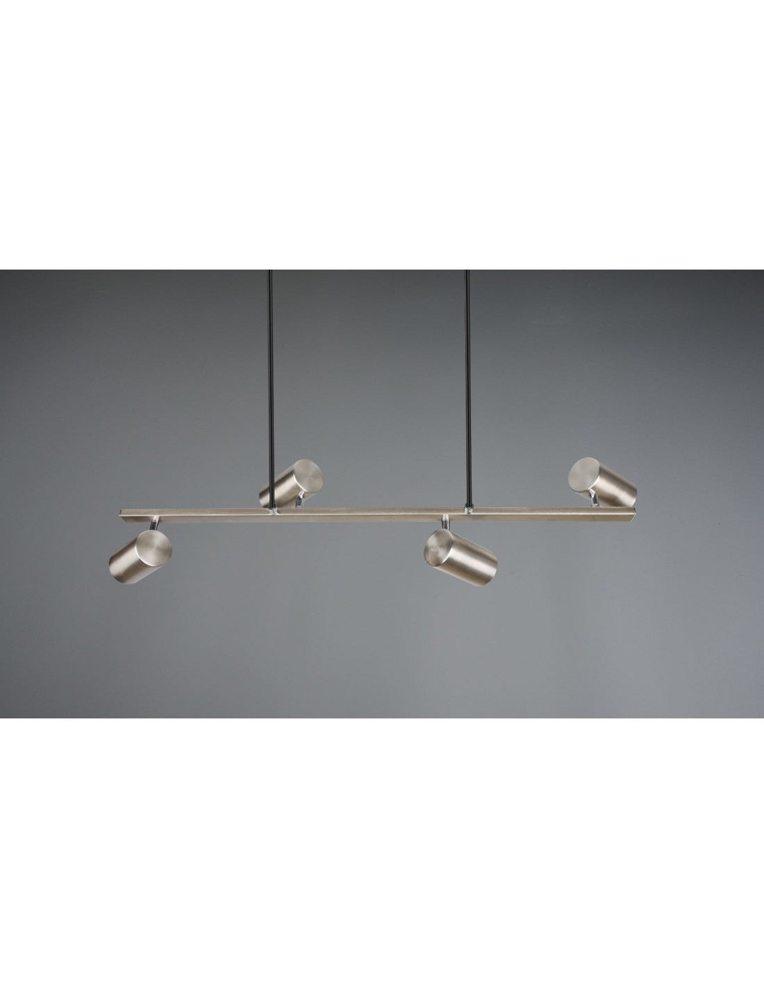 Suspensión 4 Focos Orientables GU10 Marley Nichel Trio Lighting