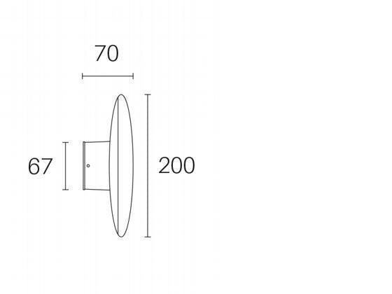 Aplique 18W LED 4000K línea cabeza blanca