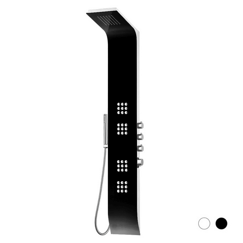 Mueble alto multifunción Lipari: elegancia en blanco y negro