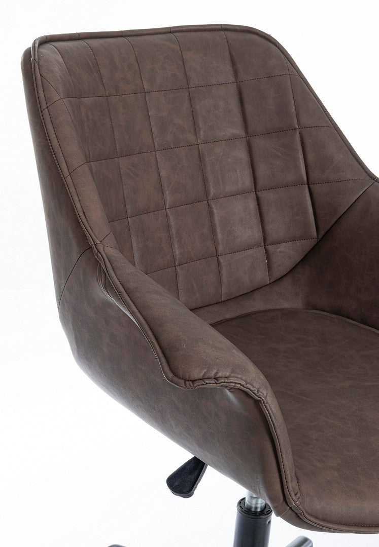 Sillón de oficina marrón Joshua