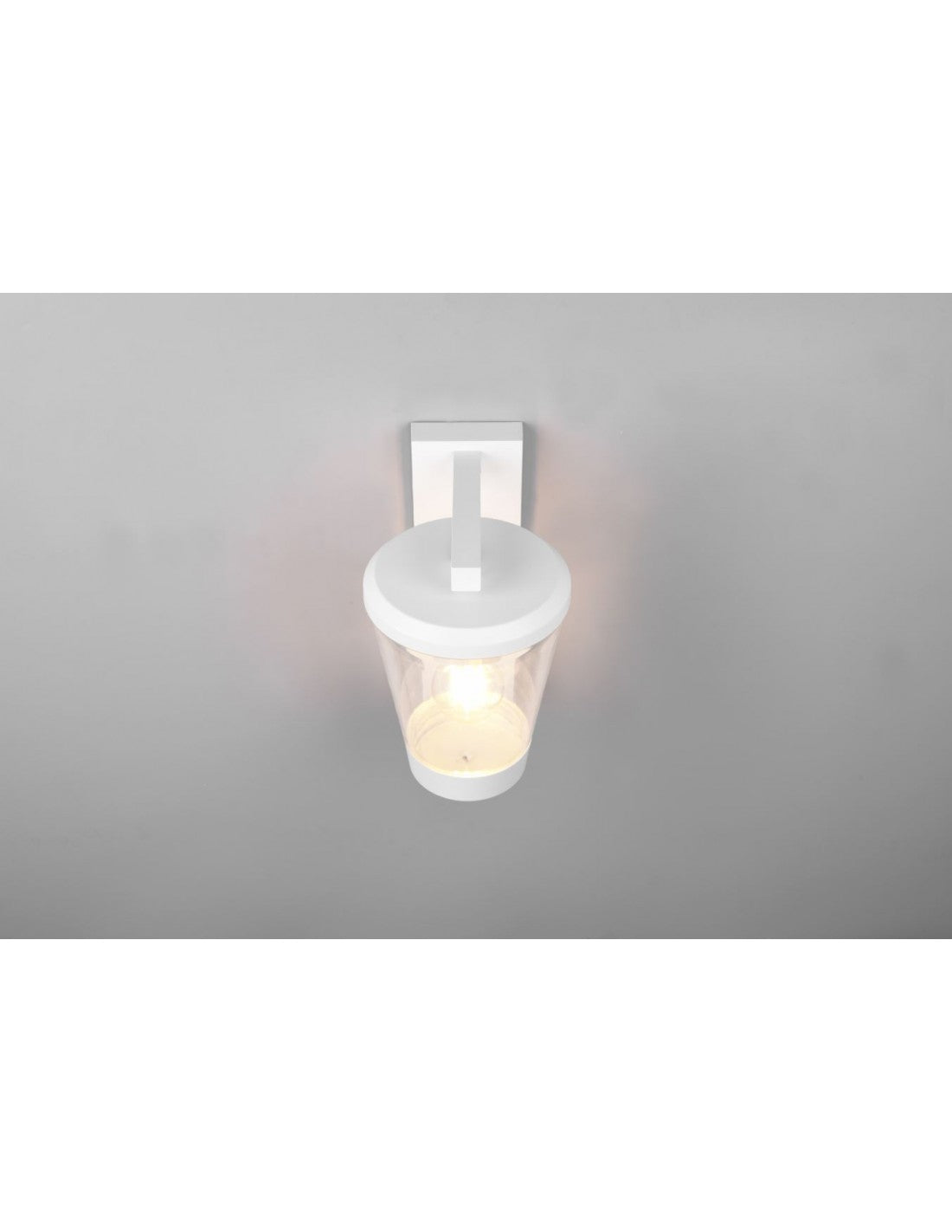 Aplique Linterna Cavado Blanco IP44 Sensor de movimiento Trio Lighting