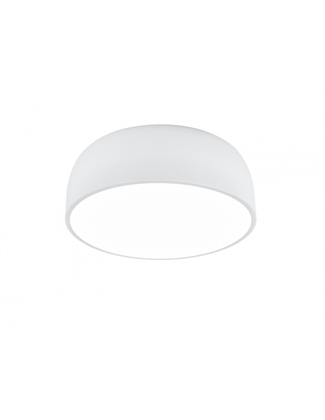 Lámpara de techo redonda moderna, 4 luces, Baron, blanco mate, trío de iluminación