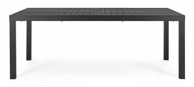 Mesa de exterior HILDE de aluminio antracita Extensible 200-300x100x h75 cm