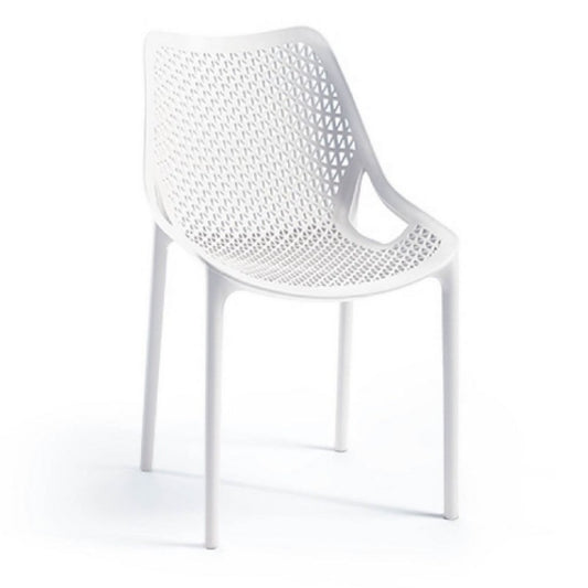 Silla de polipropileno blanco BILROS 60x50x h82 cm