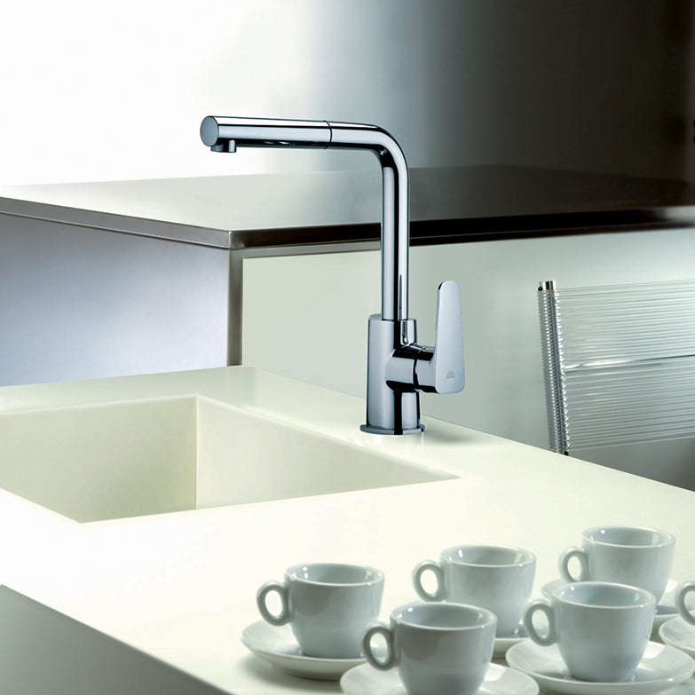 Mezclador monoc. Lavabo con ducha extraíble línea Sly