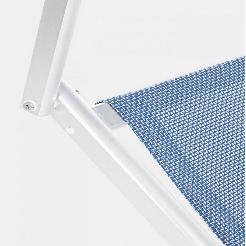 Cuna plegable de aluminio Cross azul