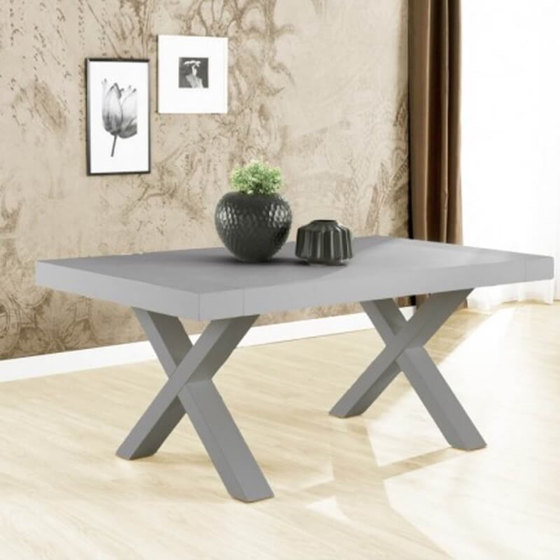 Mesa extensible Gondar 160x90 hormigón