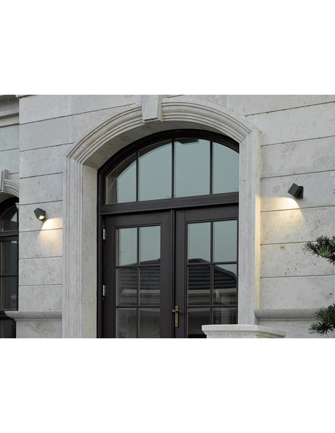 Lámpara de pared rectangular Tiber Spot Led Orientable IP54 Antracita H10 cm Trio Lighting