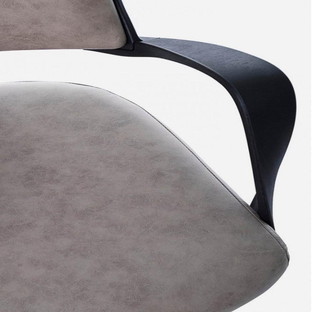 Sillón de oficina ejecutivo Bart en tela gris