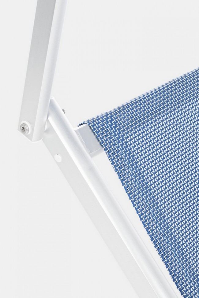 Cuna plegable de aluminio Cross azul