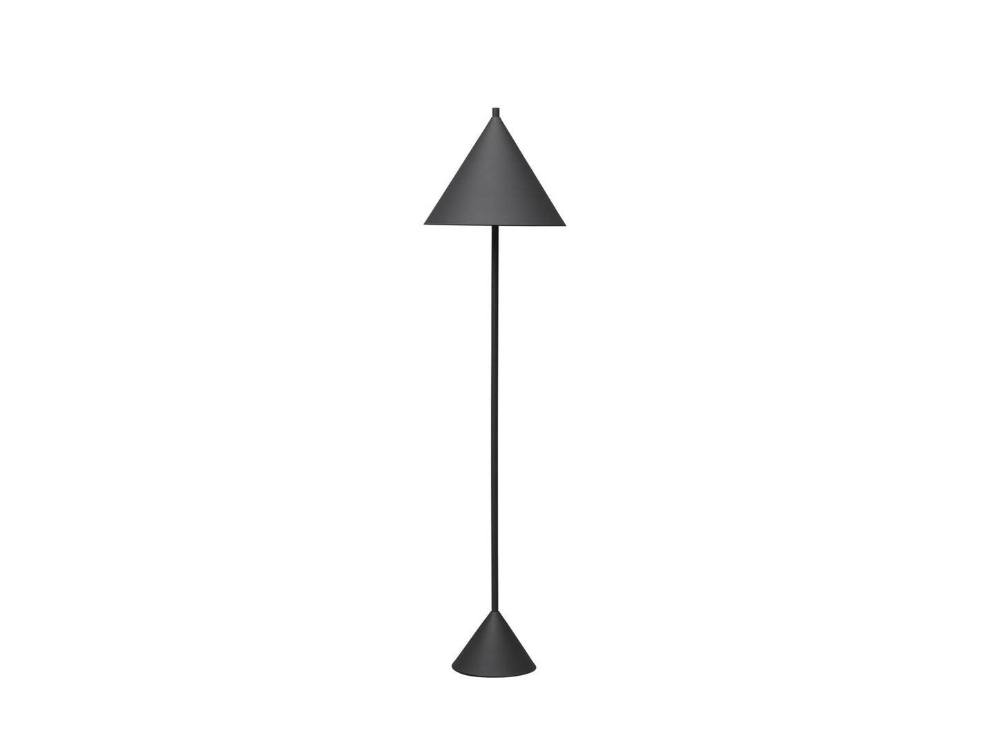 Lámpara de pie de metal negro D40xD40x156h cm