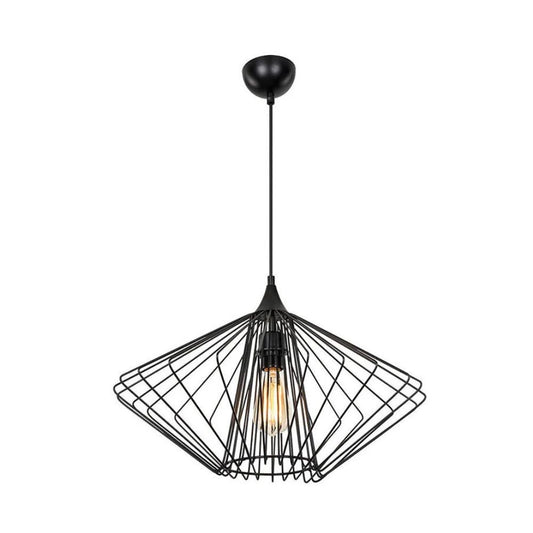 Lámpara colgante Arona ASZ1360 alambre de metal negro