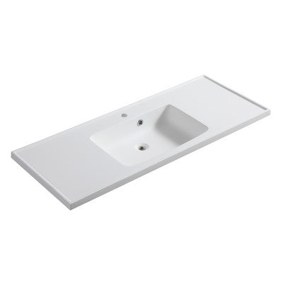 Consola de resina con lavabo a la izquierda - Mod. LC24