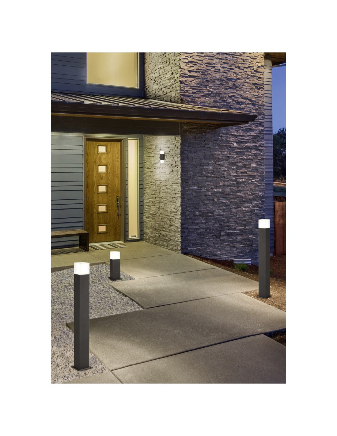 Farola alta E14 LED exterior Hudson Antracita H80 cm Trio Lighting