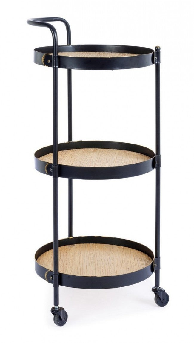 Carro Jerrod vintage de 3 estantes