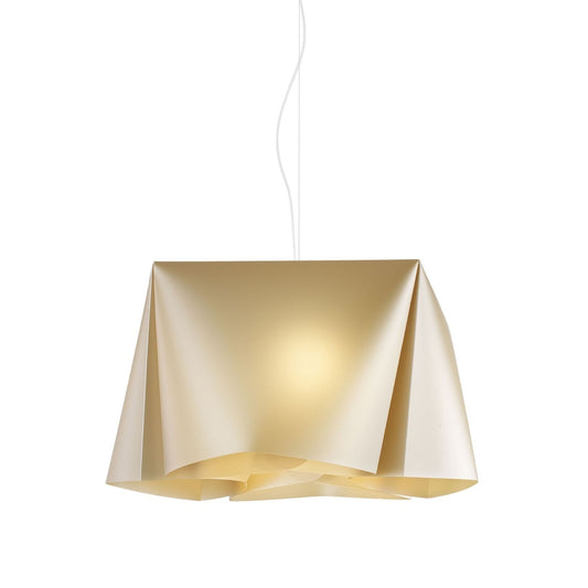 Nueva Suspensión Dorada en Metal Cromado Cm. 45x21h