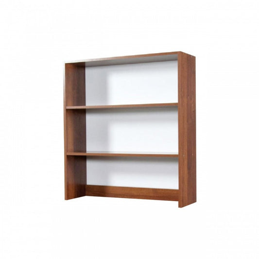 Librería de sobremesa con 2 estantes de nogal antiguo h.105x90x29 cm