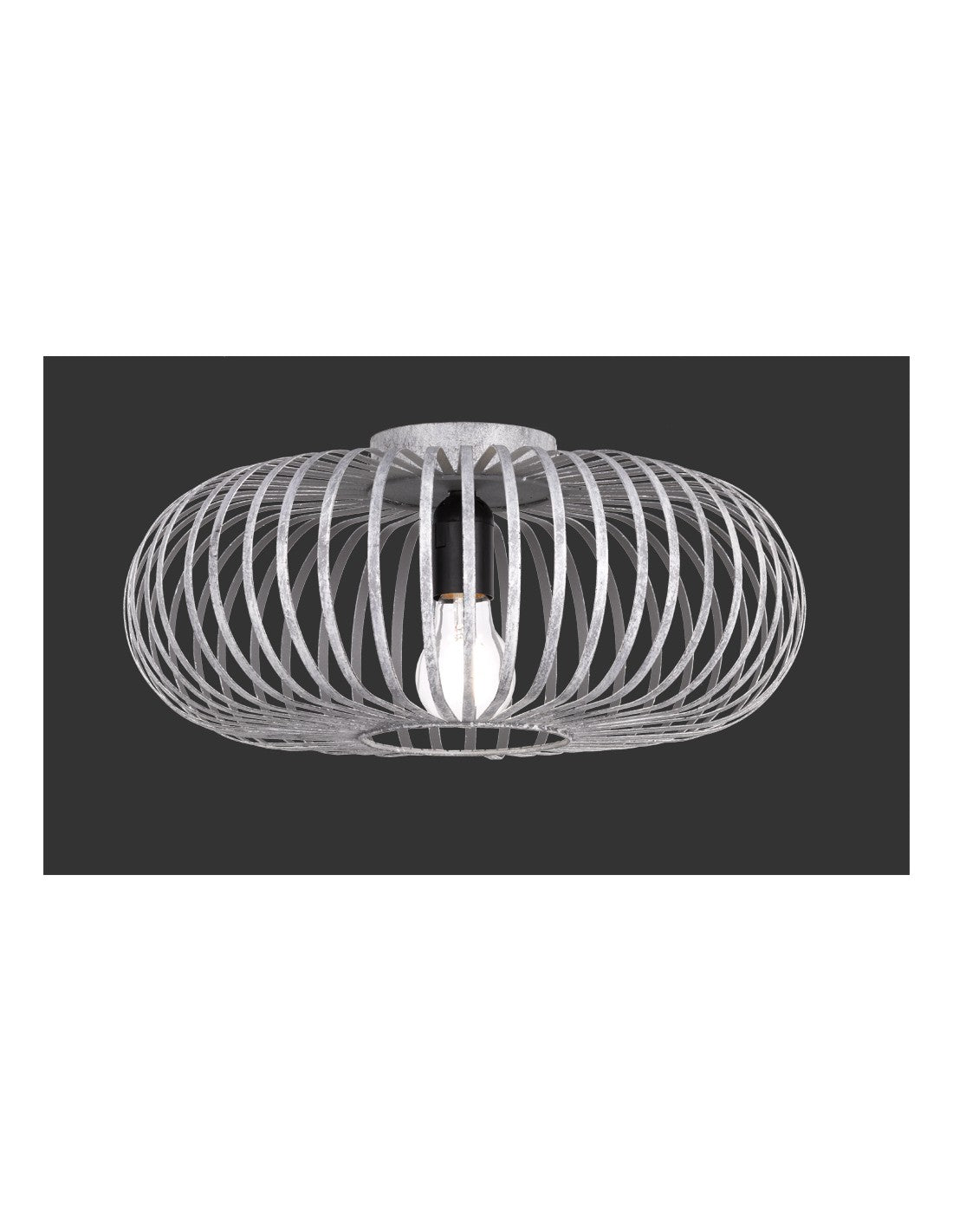 Johann lámpara de techo 1xE27 gris antiguo Ø40 cm Trio Lighting