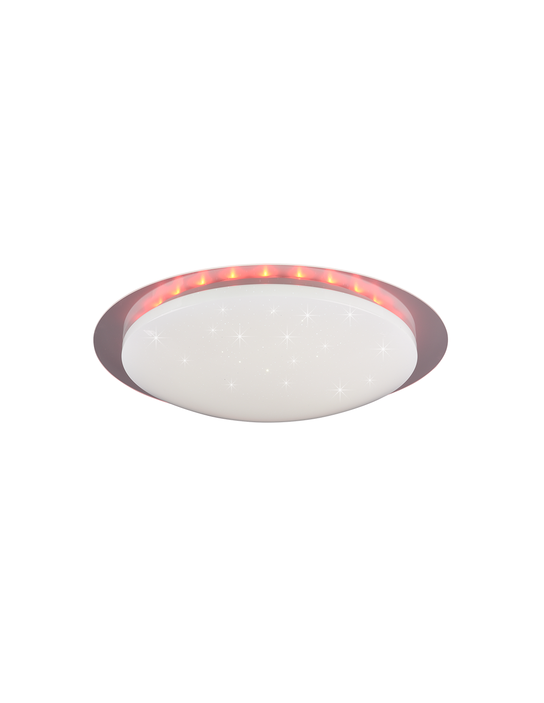 Lámpara de techo LED RGB regulable moderna Bilbo Ø48 cm blanco Trio Lighting