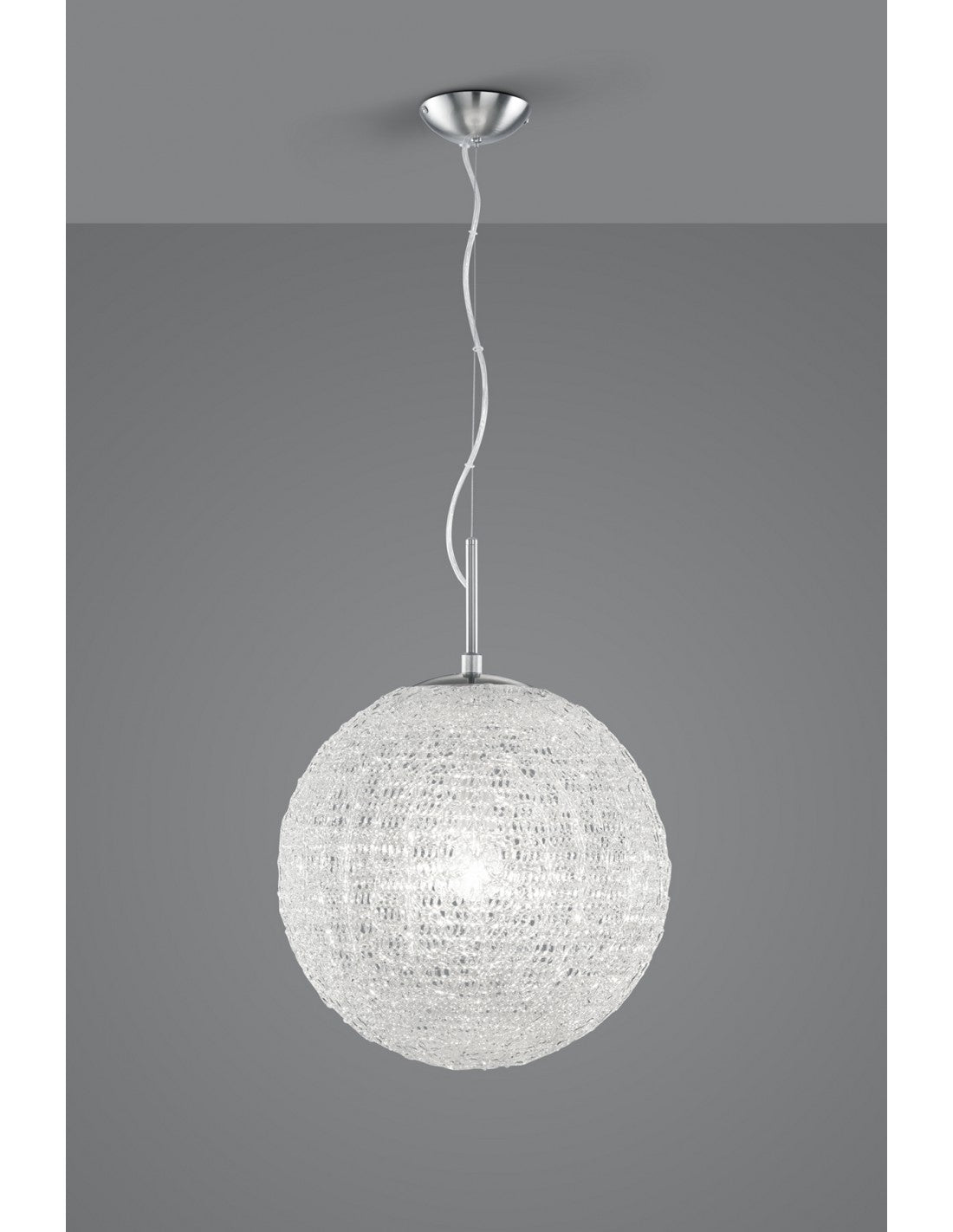 Sweety Suspensión 1xE27 Níquel Y Acrílico Ø40 cm Trio Lighting
