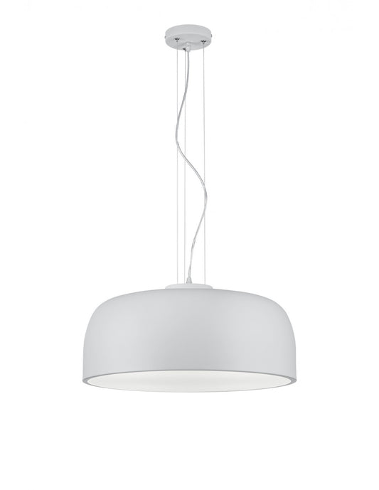 Suspensión De Cocina Moderna Tapa Metálica 4 Luces Baron White Trio Lighting
