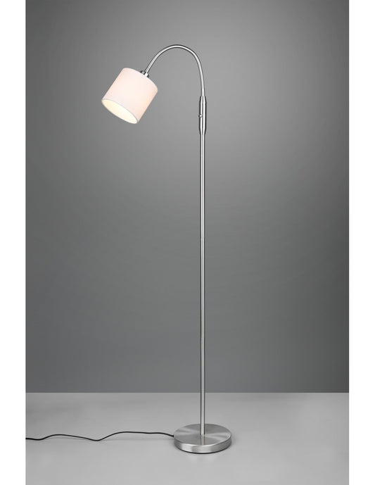 Lámpara de pie moderna Tommy Nichel con brazo flexible Trio Lighting