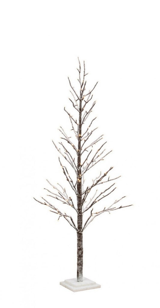 2x Árbol alegre cubierto de nieve Alt. 150