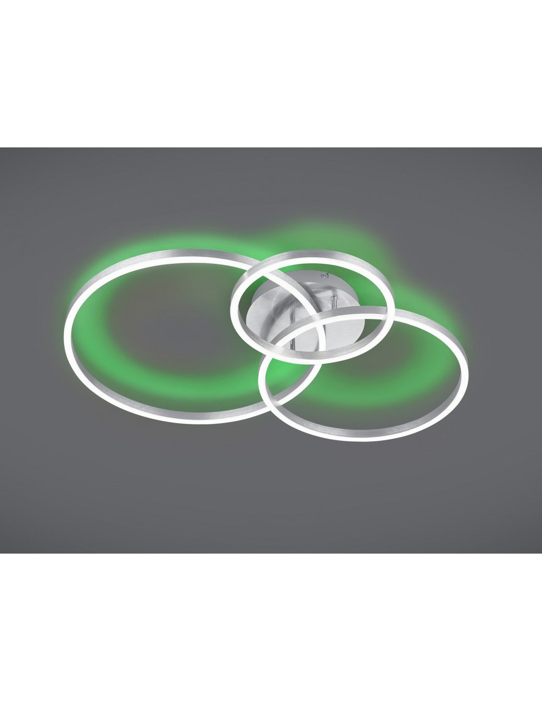 Lámpara de techo moderna Winona Nickel Led Dimmer Rgbw Trio Lighting