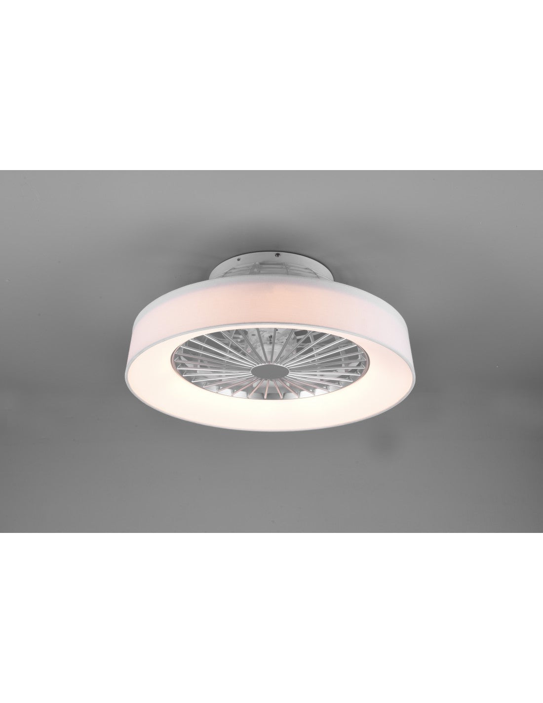Luz de ventilador moderna LED 30w regulable Farsund White Trio Lighting
