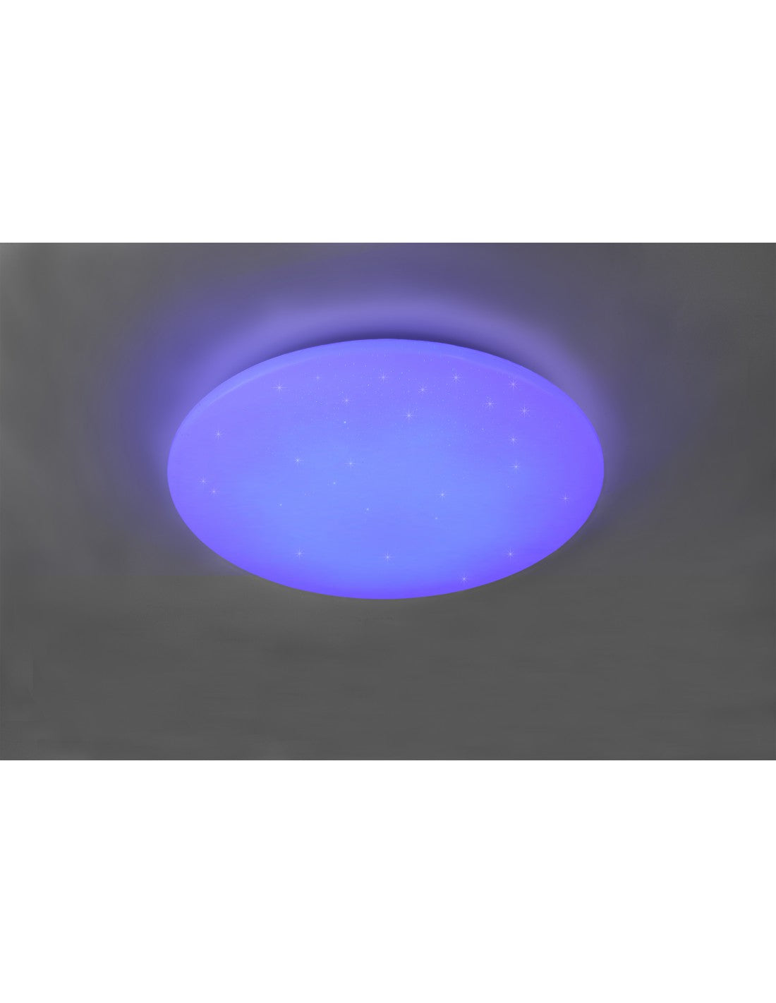 Fara Lámpara de techo redonda moderna RGB LED regulable blanco Ø60 cm Trio Lighting