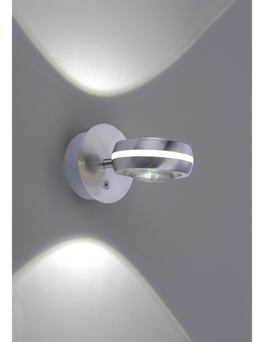 Aplique Vista LED Regulable Regulable Rgbw Níquel Ø11 cm Trio Lighting