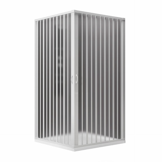 Mampara De Ducha 2 Caras Con Abatimiento Reducido. Línea Mod. Rosy Plisse