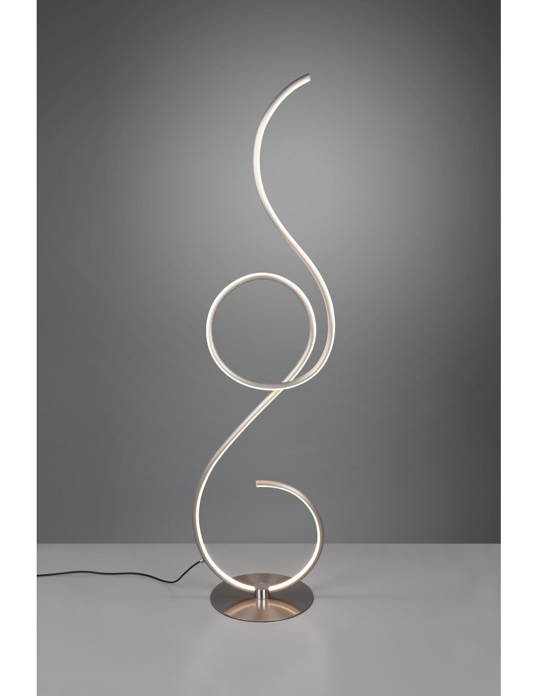 Lámpara De Pie Moderna Led Atenuador Para Sala De Estar Jive Nichel Trio Lighting