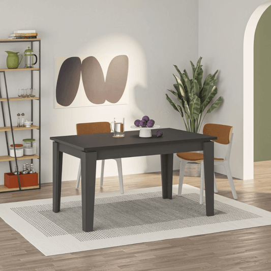 Mesa extensible Tolmen antracita 140x80 cm