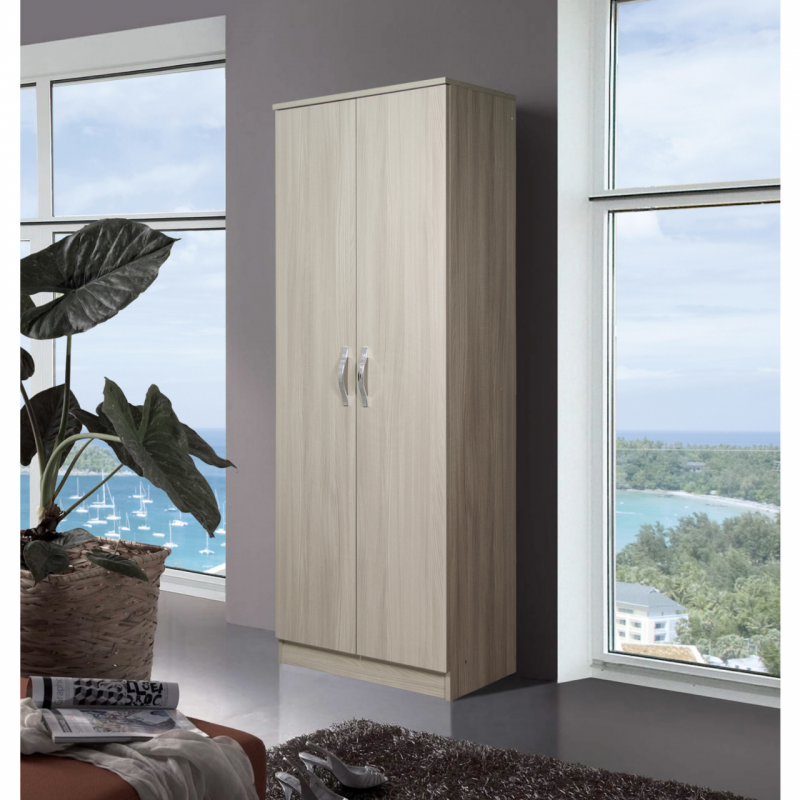 Zapatero 2 puertas 5 estantes 71 x 38 x 182h cm Kit