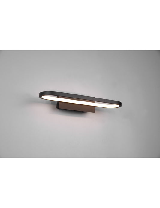 Aplique LED moderno para baño Gianni Black IP44 Trio Lighting