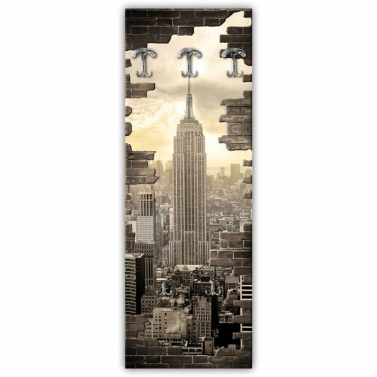 Palaces Perchero de pared negro 46x125 cm