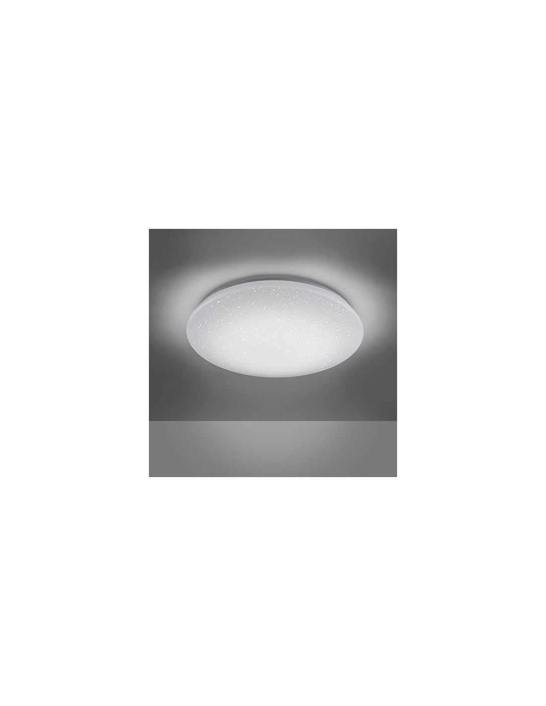 Plafón LED RGB moderno con efecto cielo estrellado Charly White Ø50 cm Trio Lighting