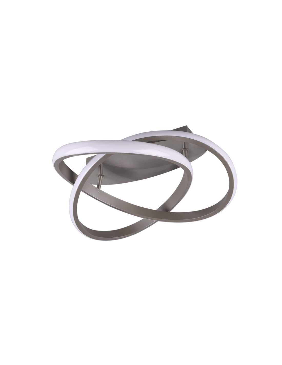 Course Plafón Níquel Espiral Led 18w Regulable Ø45 cm Trio Lighting