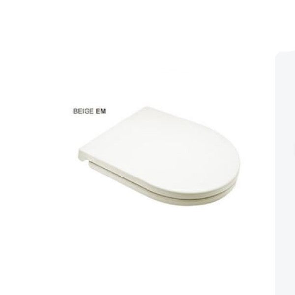Asiento de inodoro beige mate