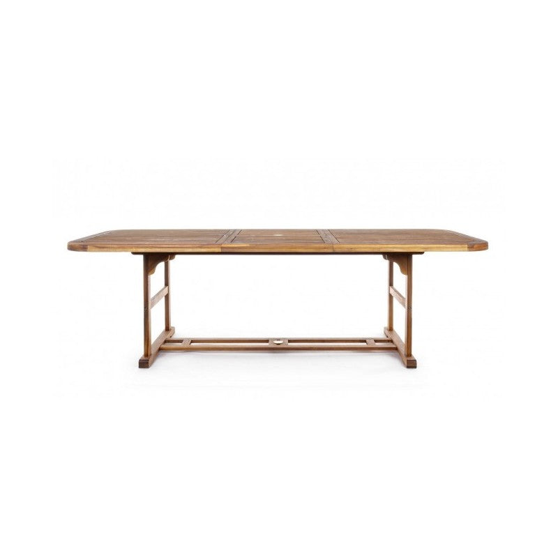 Mesa de exterior extensible Noemí de madera 180-240x100x h 74cm