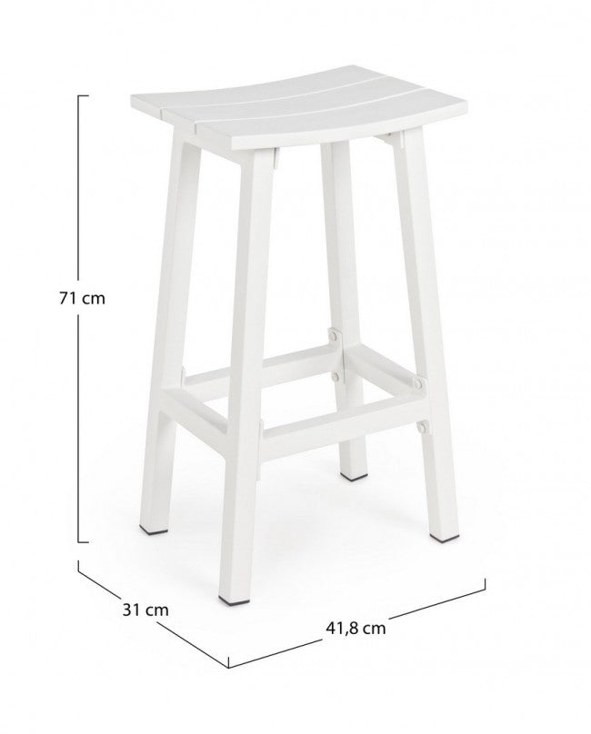 Taburete de bar Skipper blanco h71cm